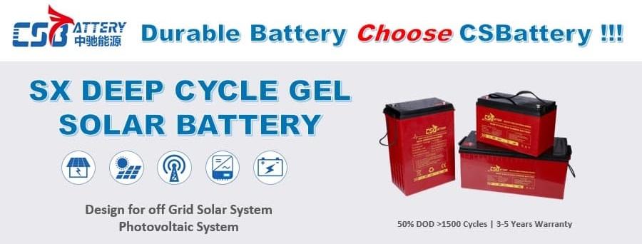 SX Gel Solar Battery - CSBattery